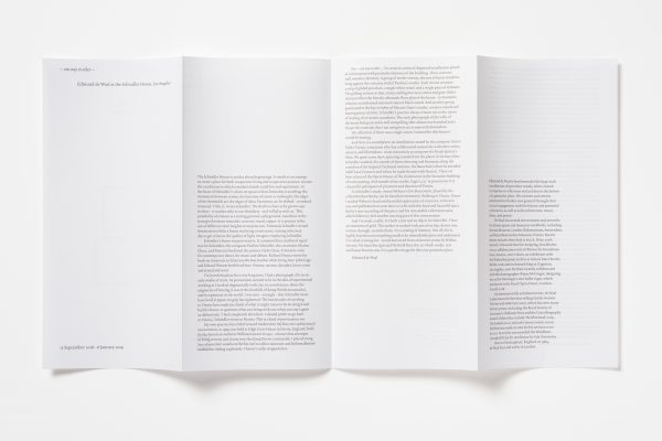 Exhibition pamphlet