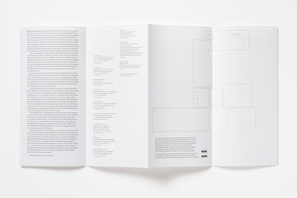 Exhibition pamphlet