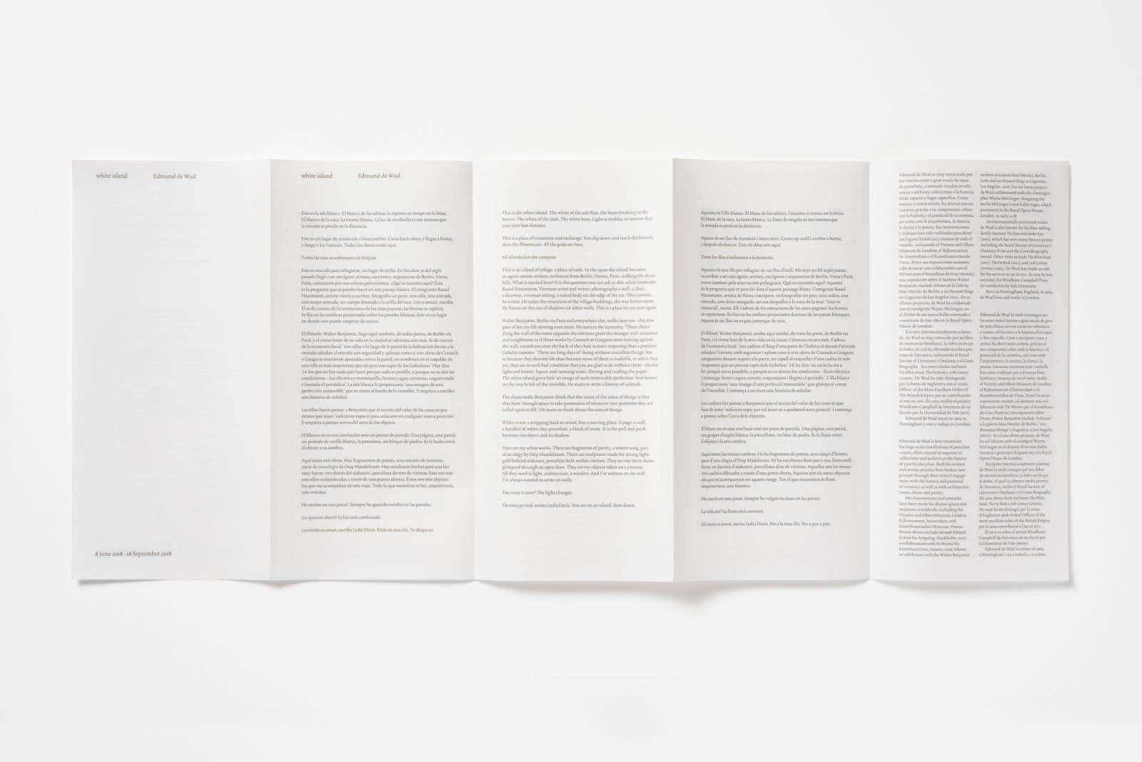 Exhibition pamphlet