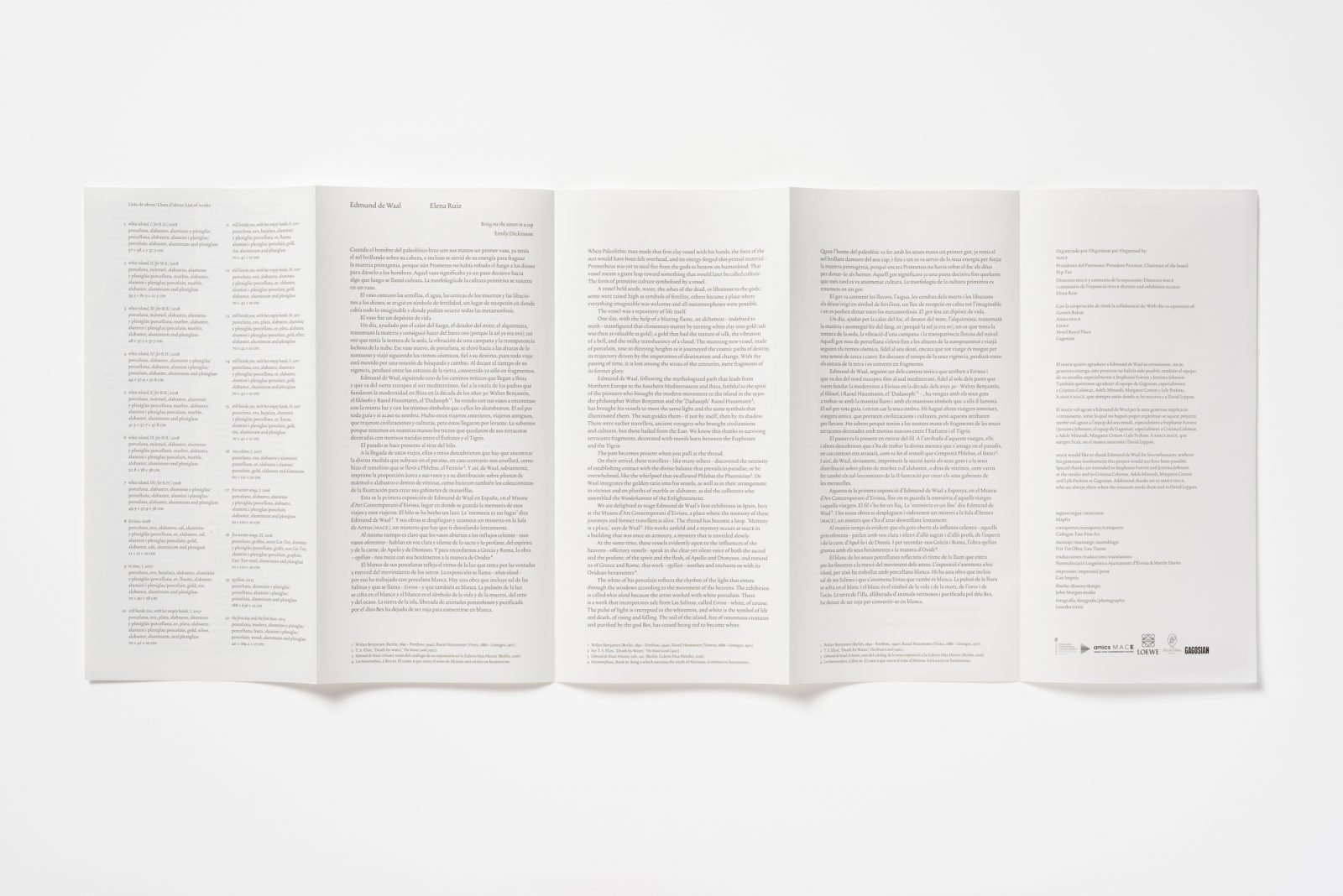 Exhibition pamphlet