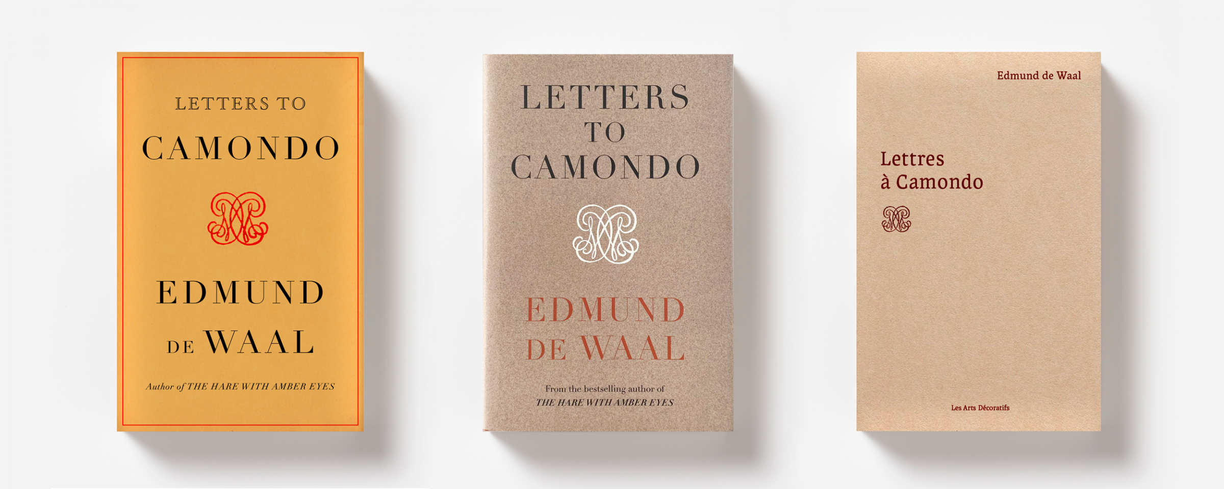Edmund de Waal letters to Camondo editions
