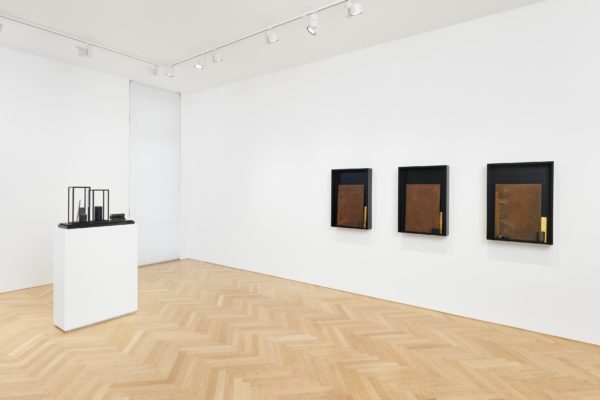 ash, needle, pencil, match; mnéma (installation view)