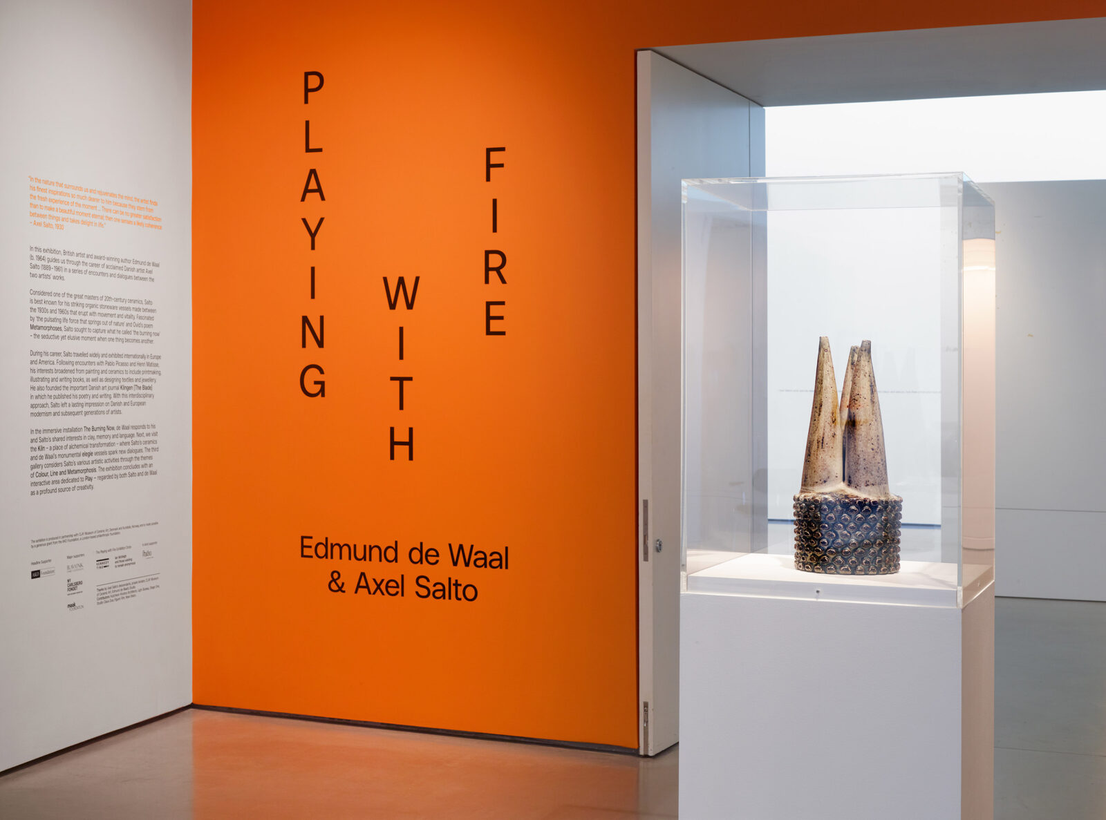 Playing with Fire: Edmund de Waal and Axel Salto, installation view