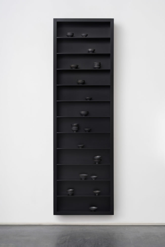EDW leaning late and being there front Edmund de Waal Gagosian New York