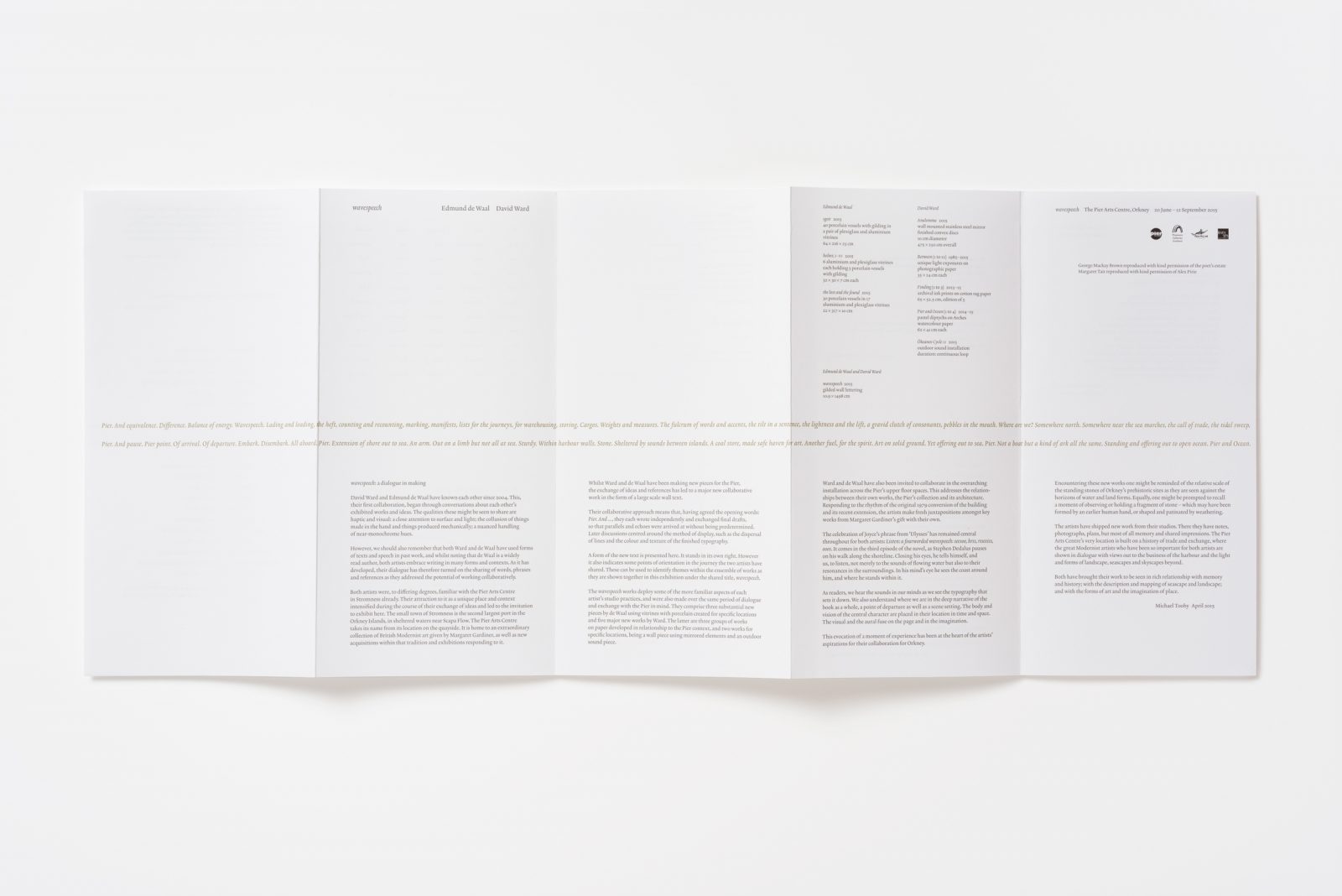 Exhibition pamphlet
