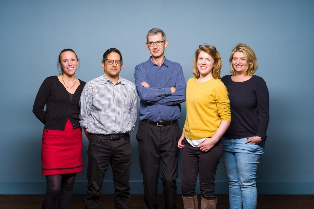 Wellcome Book Prize 2018 Judging Panel L R Hannah Critchlow Sumit Paul Choudhury Edmund De Waal Chair Sophie Ratcliffe Bryony Gordon High Res
